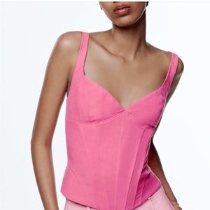 Pink Zara corset top